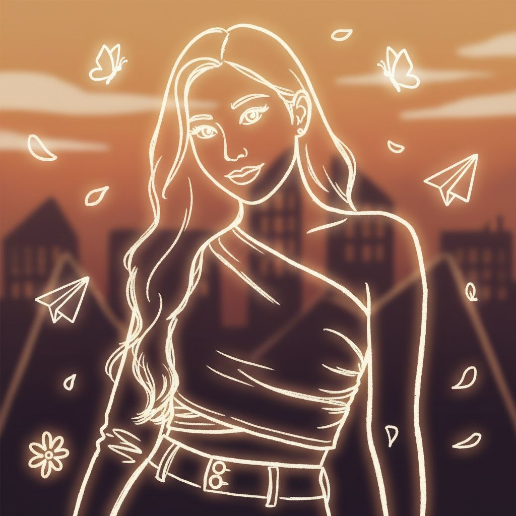 Whimsical Glowing Outline